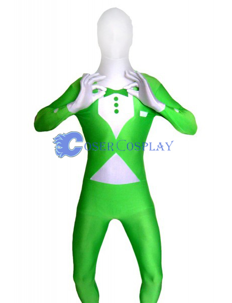 Green Tuxedo Morphsuit Zentai